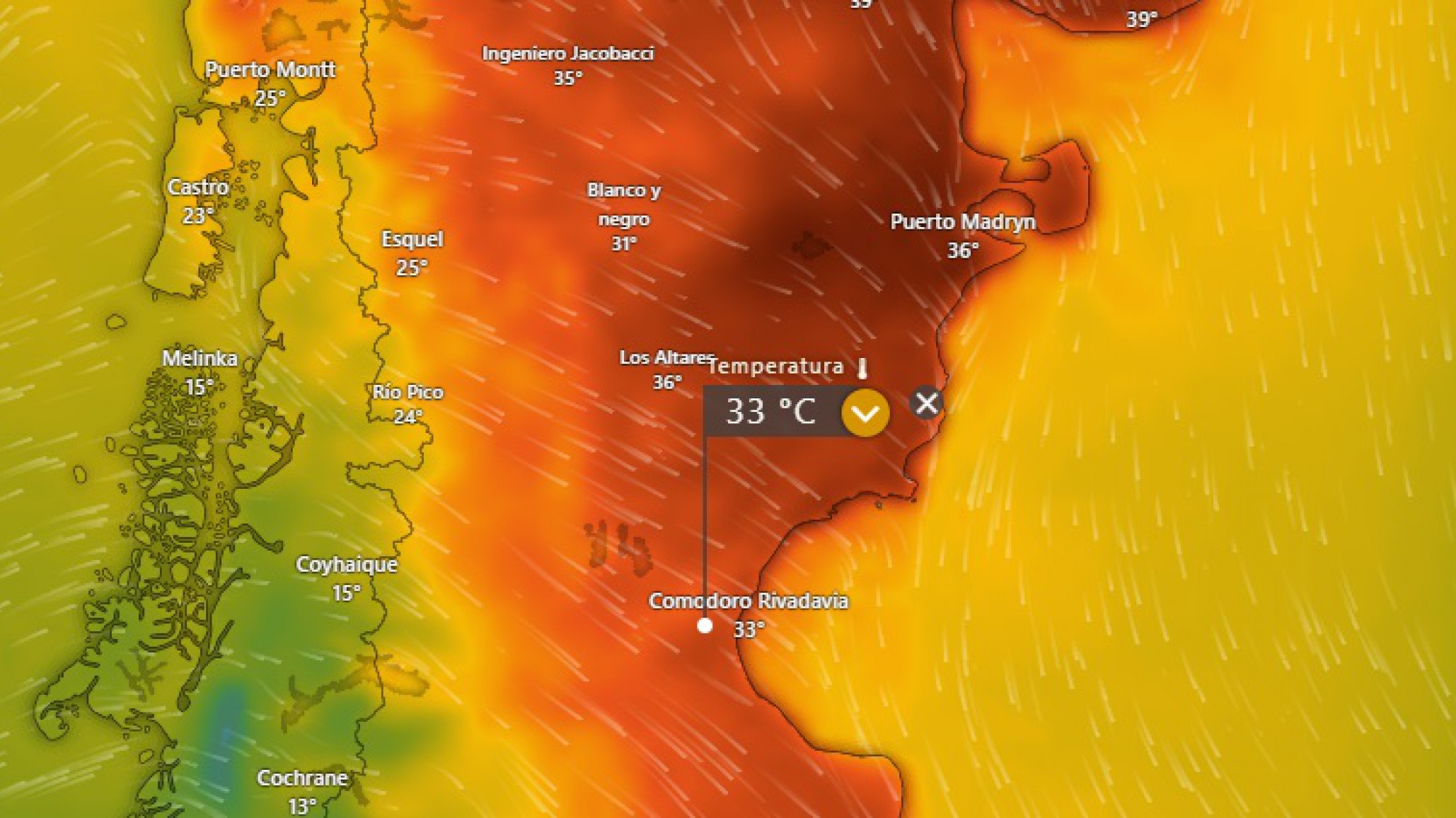 Comodoro se prepara para un fin de semana con temperaturas altas