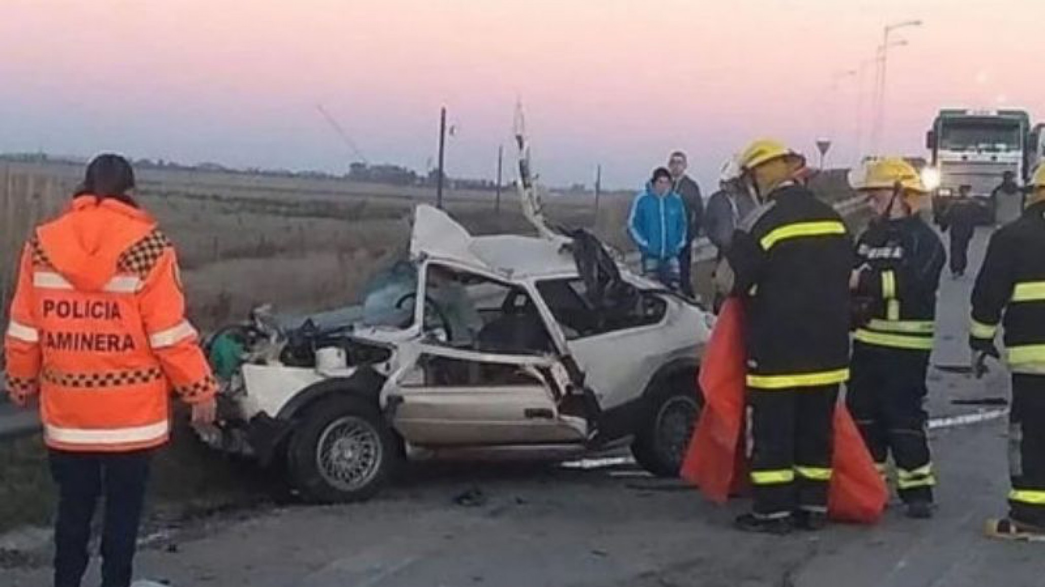Un camionero filmó al jubilado que iba en contramano por la autopista y chocó contra un camión