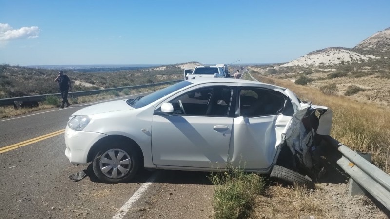 Choque en ruta 3: Un conductor de Sarmiento y otro de Comodoro Rivadavia involucrados