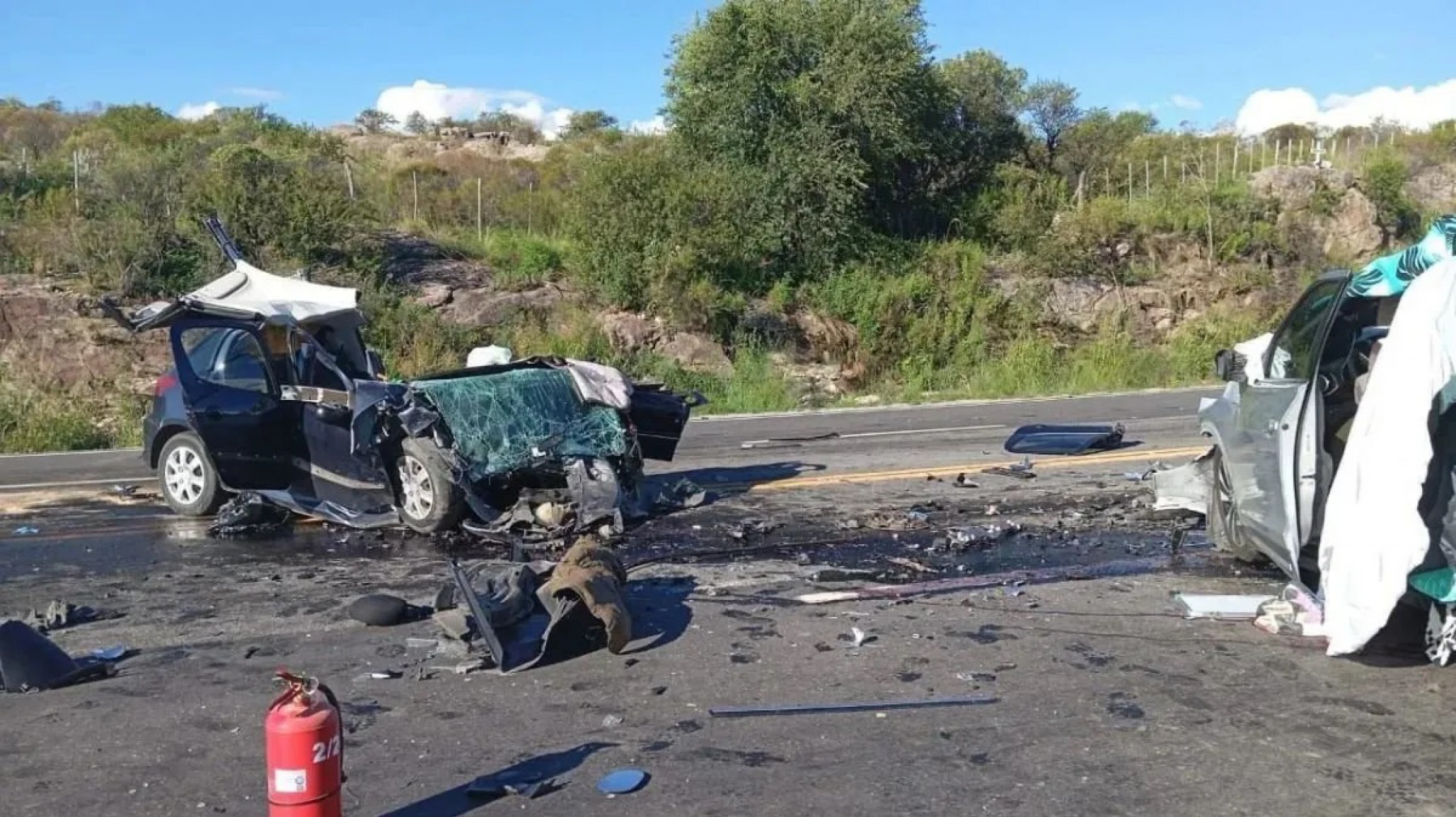 Un choque frontal en Ruta E-34 deja cuatro muertos y un bebé herido