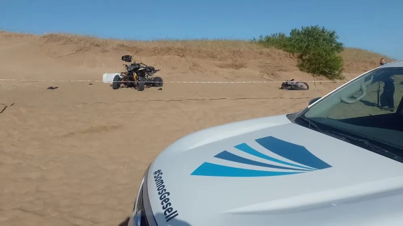 Villa Gesell: un motociclista murió tras chocar con un cuatriciclo