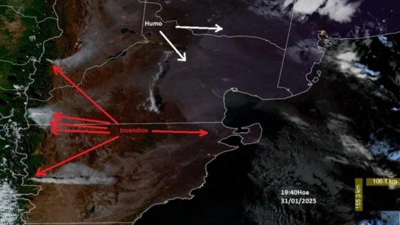 Imágenes satelitales muestran el impacto de los incendios en Chubut y Río Negro