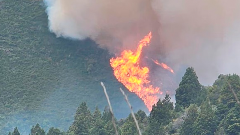 Alerta en Bariloche por un nuevo incendio en el Parque Nacional Nahuel Huapi