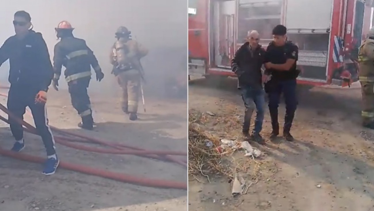 Un incendio en el Barrio Ceferino dejó dos heridos y una vivienda con daños totales