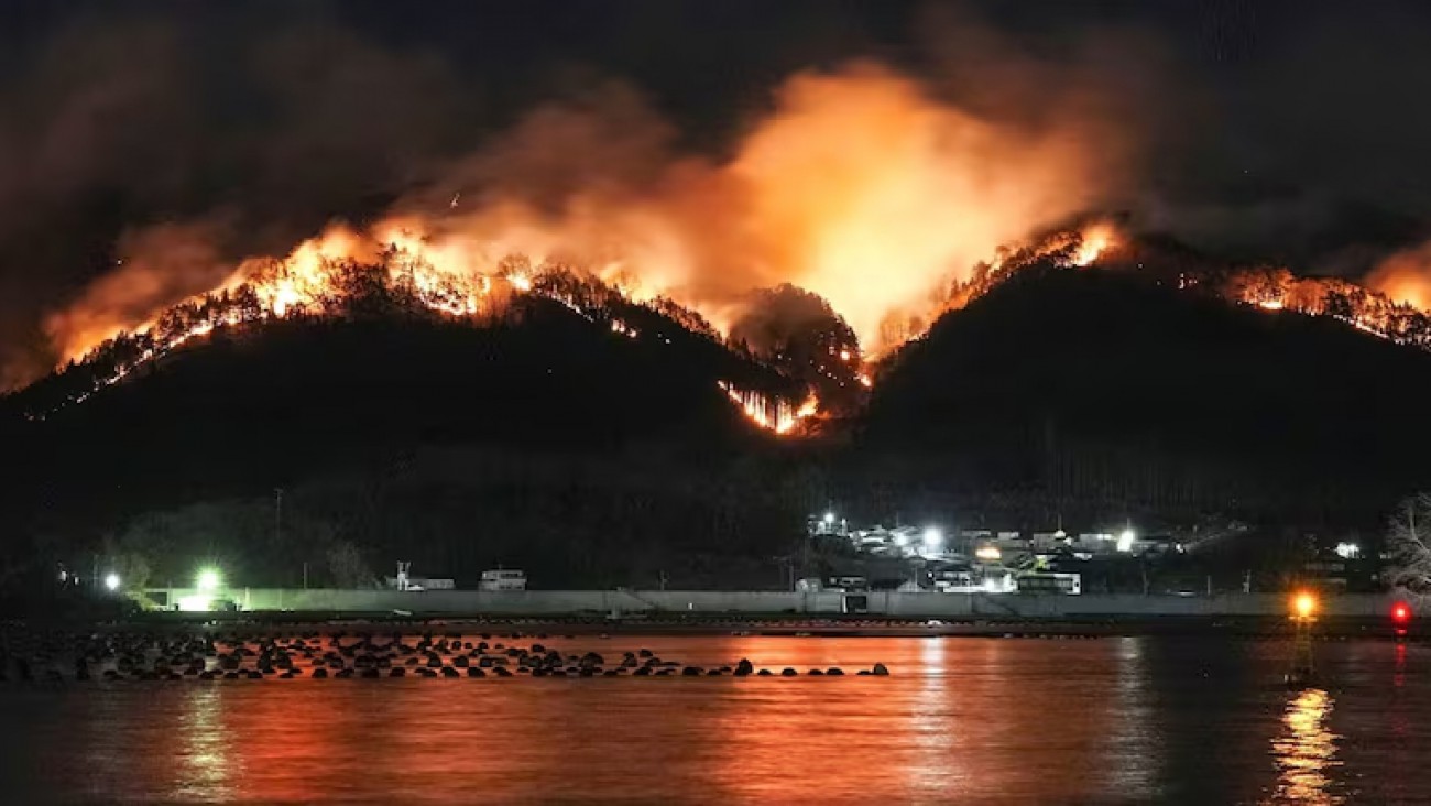 Japón enfrenta el peor incendio forestal en 50 años: un muerto y más de 4000 evacuados