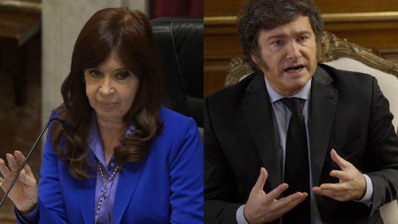 "A vos solito no te da la nafta...": Cristina Kirchner le respondió la chicana a Milei sobre el veto de EE.UU