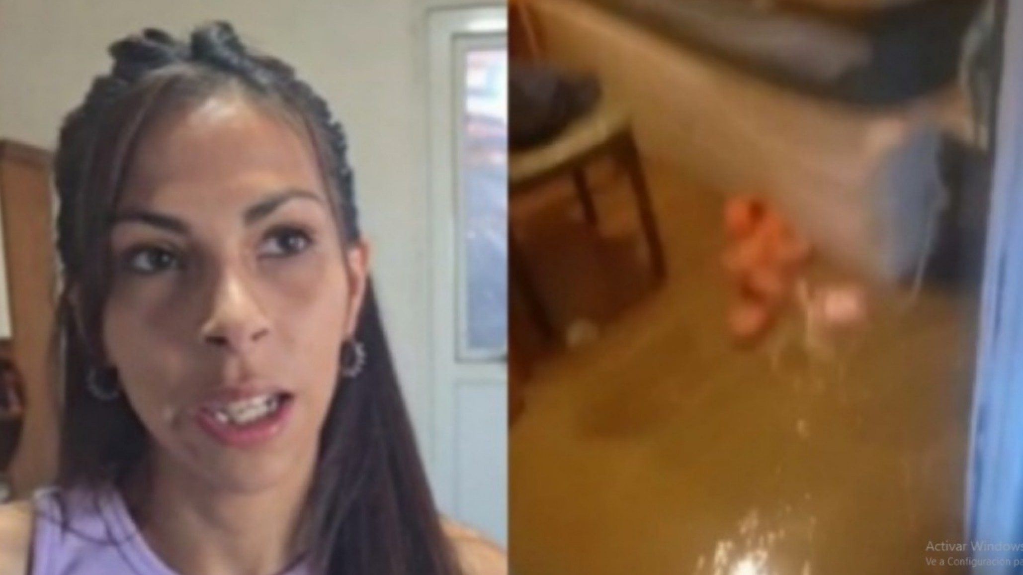 Ayelén sufrió la inundación de su casa, le dieron asilo en un comedor y pide ayuda del Municipio