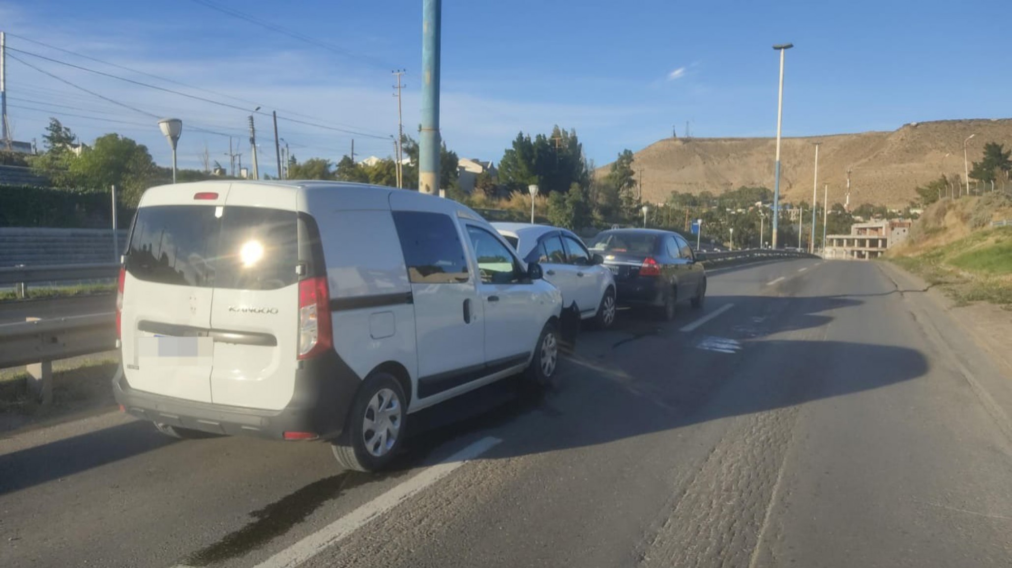 Choque múltiple en Avenida del Libertador