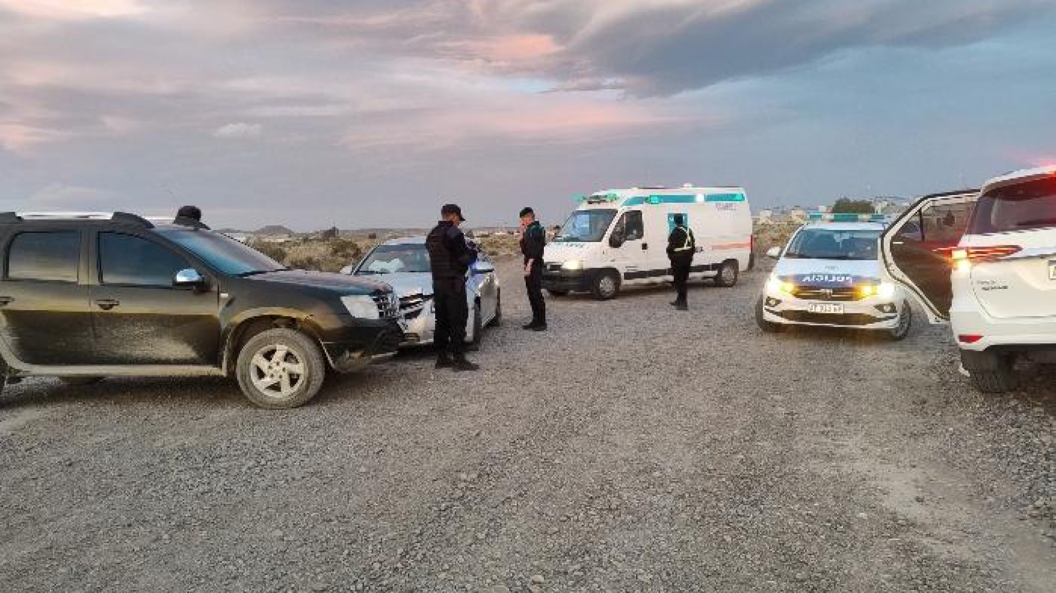 Km 8: un hombre fue trasladado al hospital tras un accidente