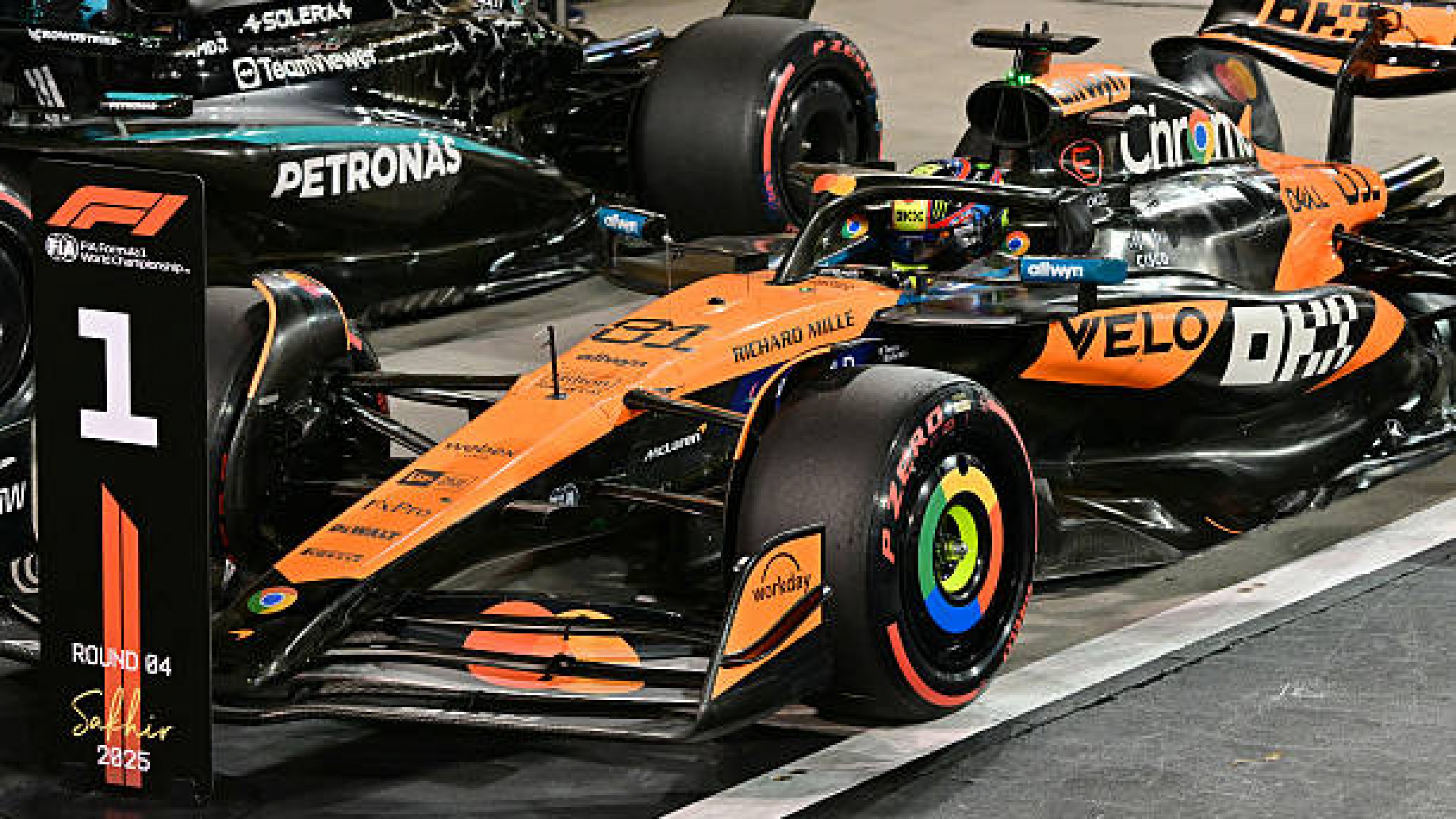 F1 en Bahréin: Piastri logró la pole y Verstappen sufrió con los frenos