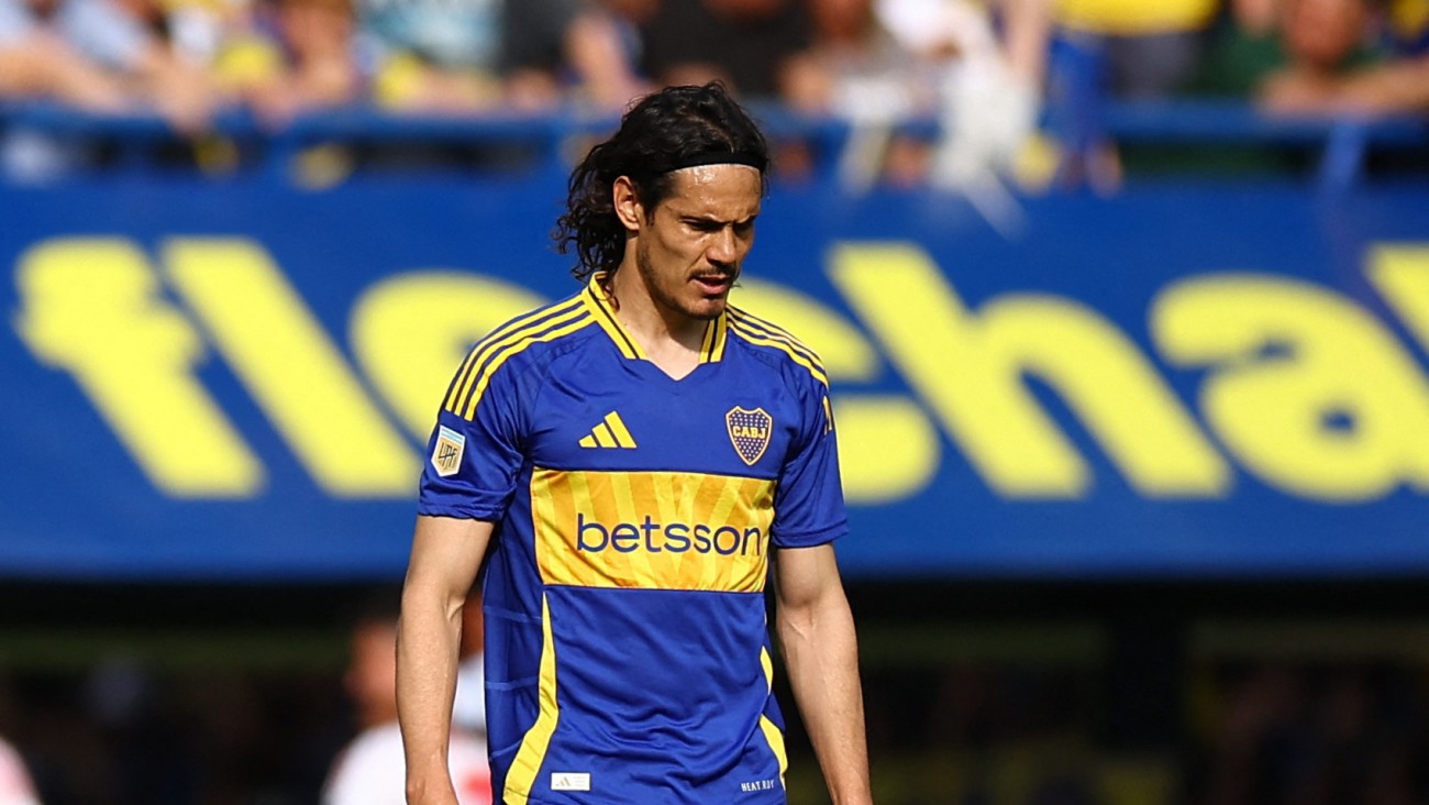 Golpe para Boca: Cavani se pierde el superclásico ante River