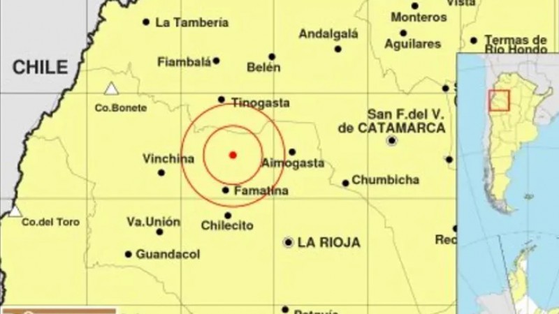 Un fuerte sismo de 5.9 grados sacudió La Rioja