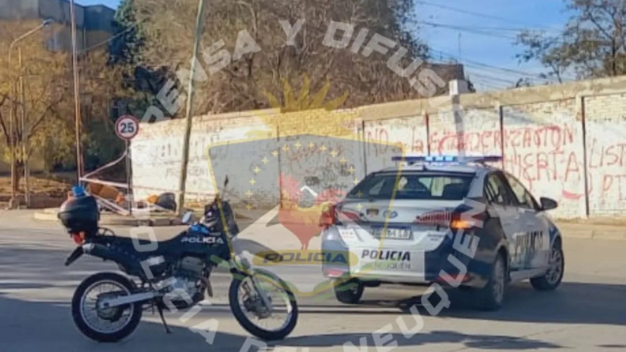 Una mujer paseaba a su perro y encontró una granada de la Guerra de Malvinas