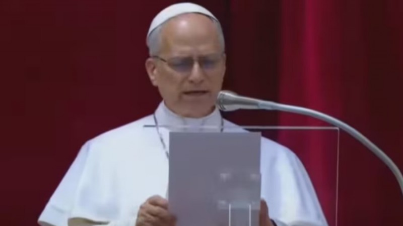 Con un fuerte "¡Nunca más la guerra!", León XIV hizo su primera aparición dominical ante 100.000 fieles en el Vaticano
