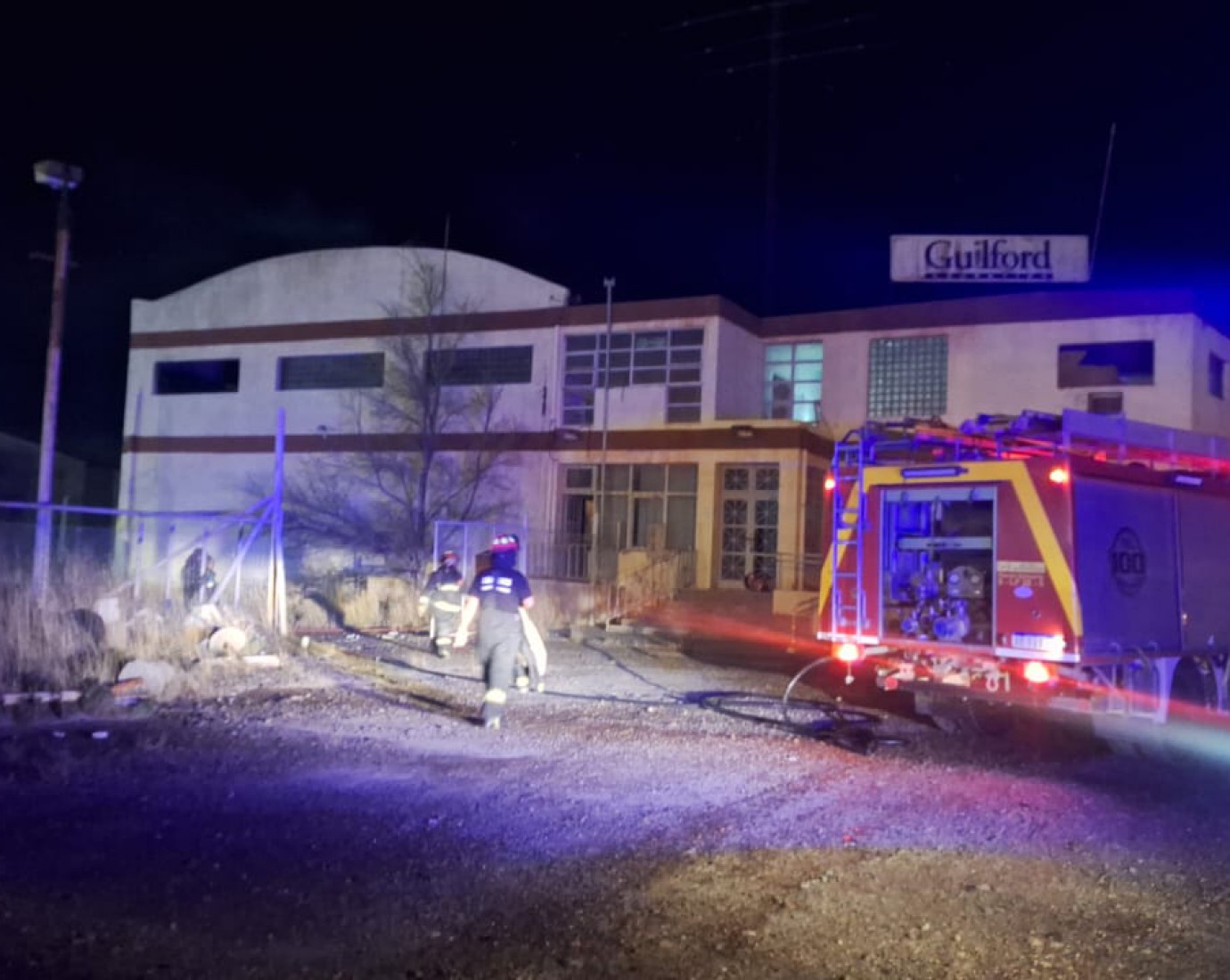 Se prendió fuego una oficina en la ex Guilford