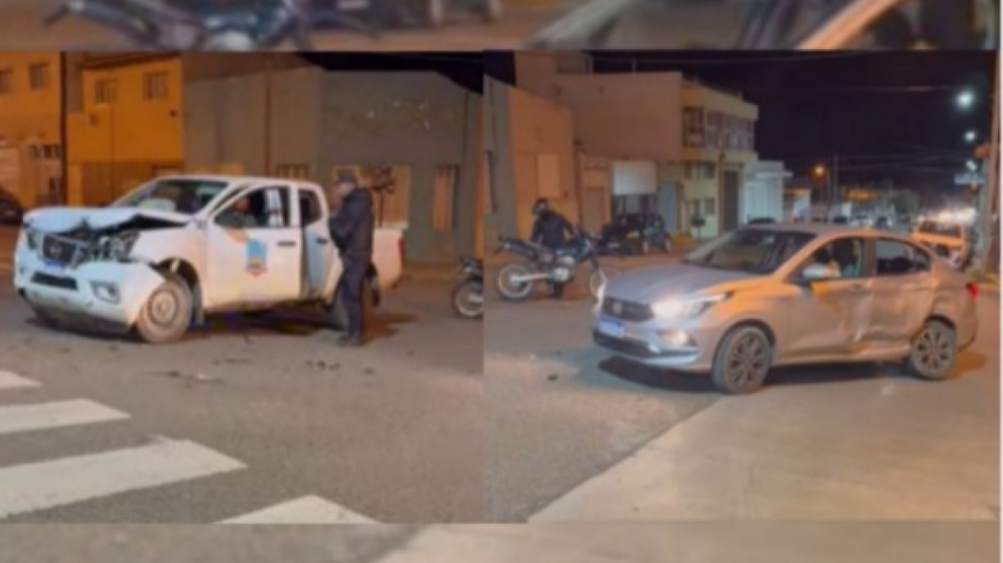 Choque: una camioneta municipal chocó con un auto y la conductora terminó hospitalizada