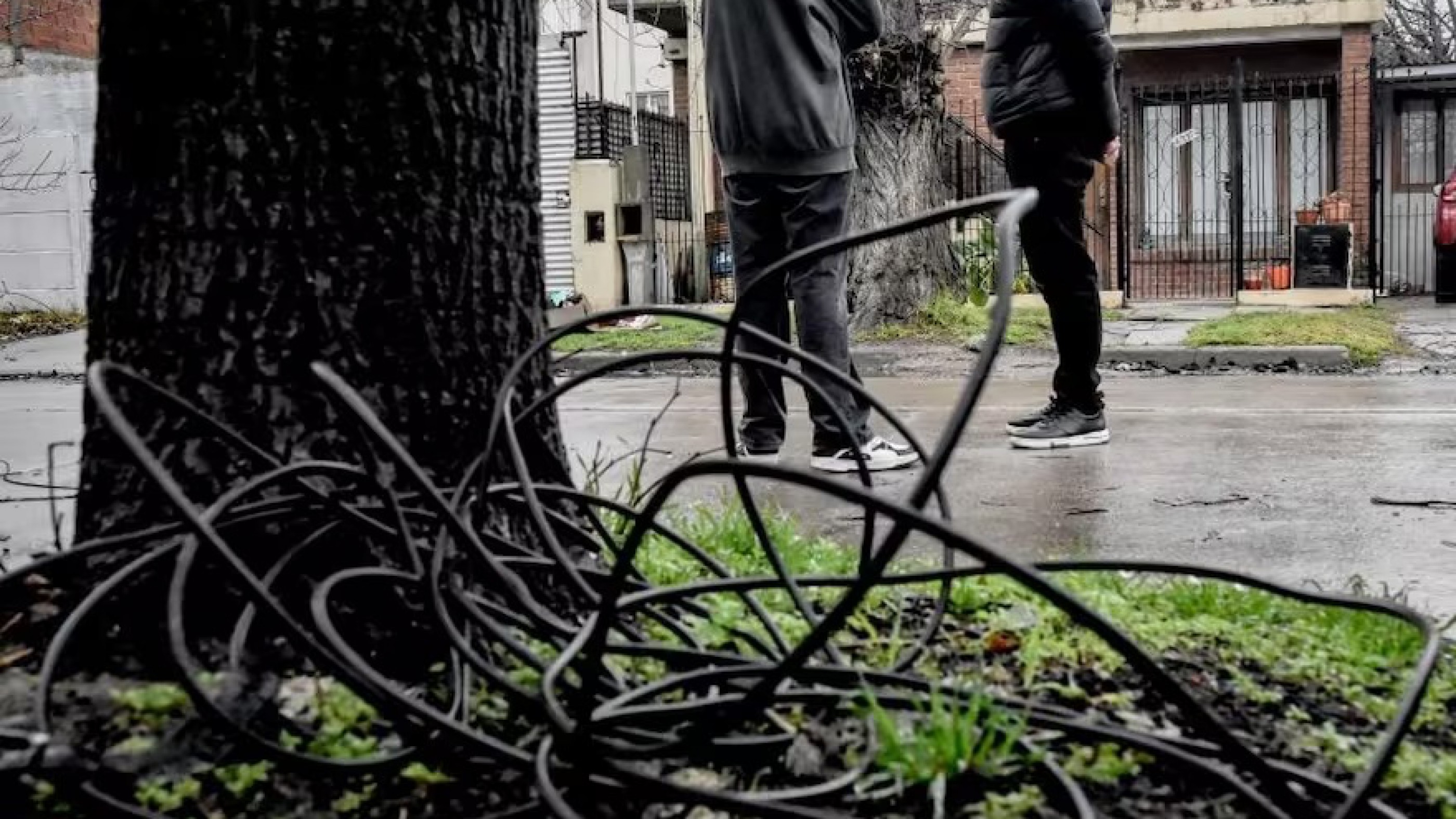 Horror en Mar del Plata: Un motociclista murió degollado por un cable atado a dos árboles