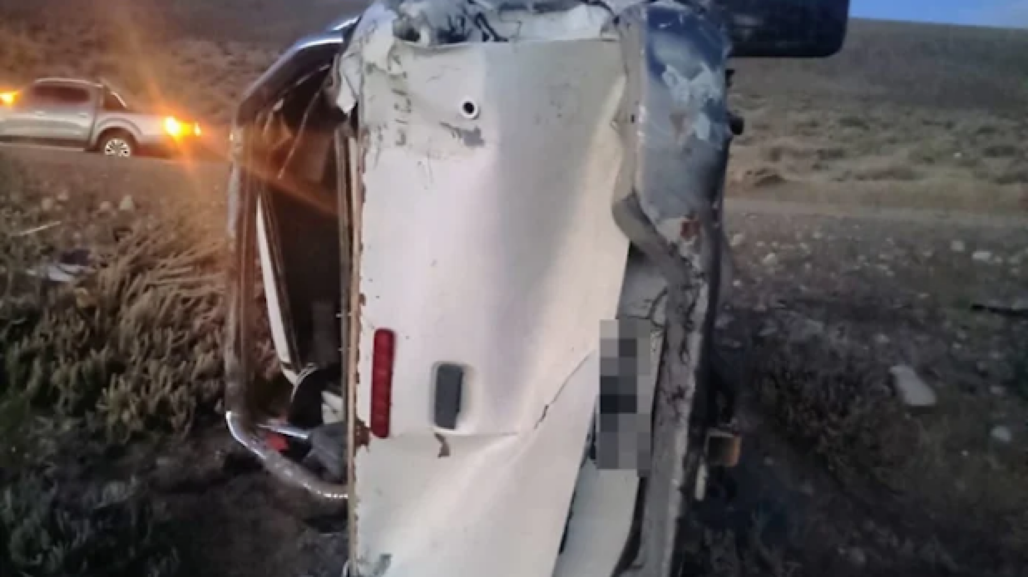 Vuelco fatal en Ruta 35: murió un hombre y otros dos resultaron heridos