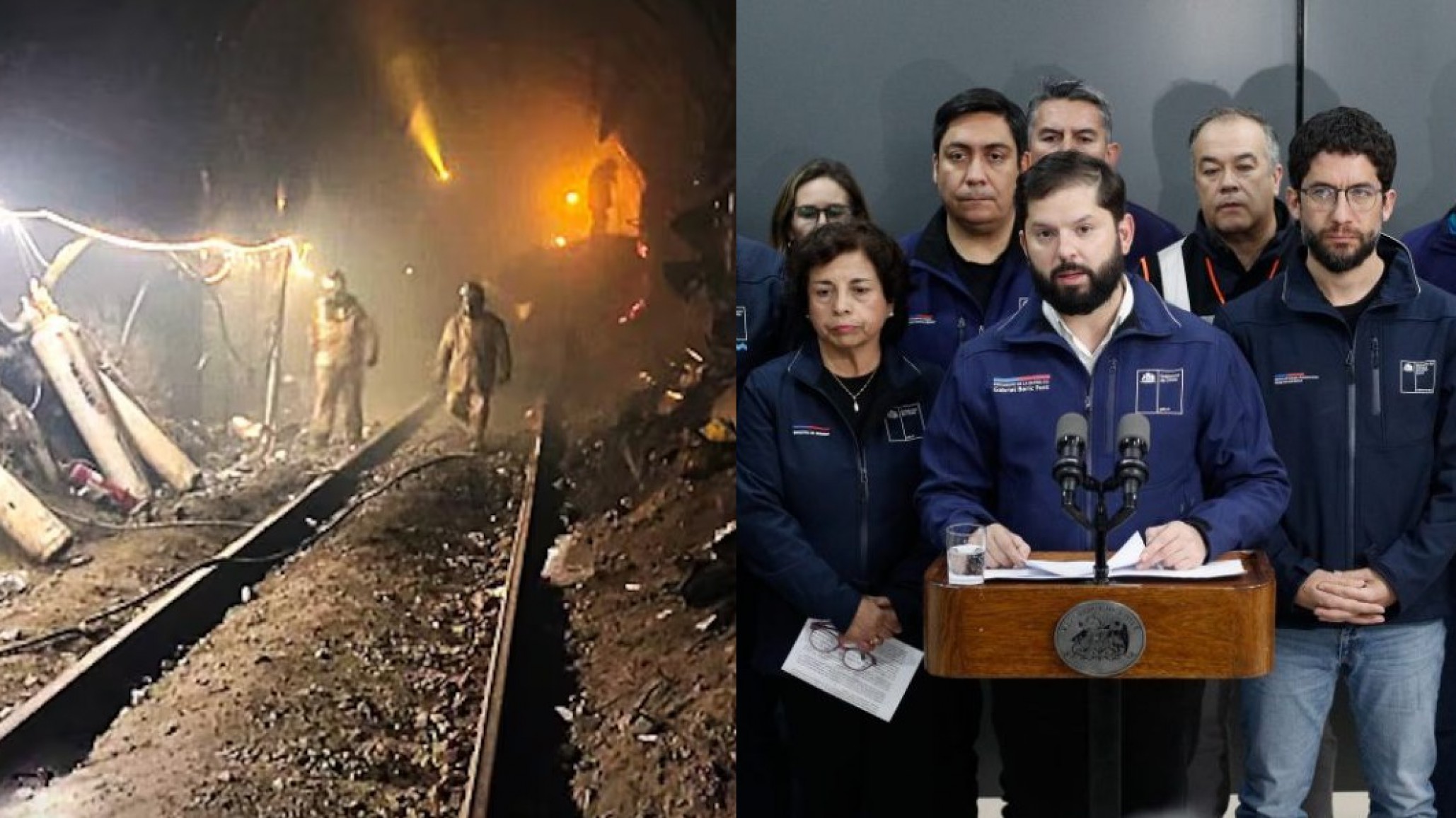 Chile decretó duelo nacional por la muerte de seis trabajadores en la mina