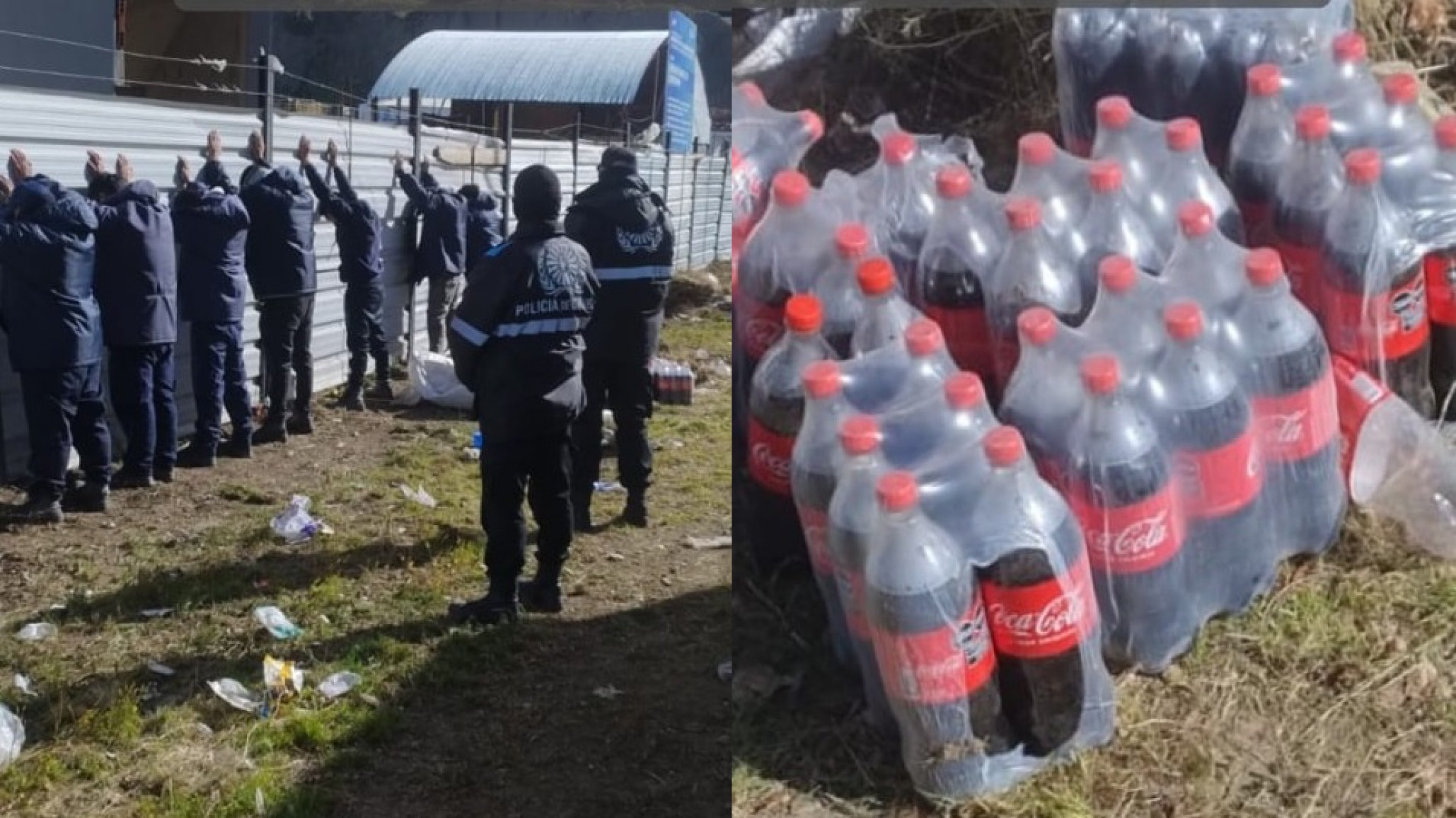 Siete hombres detenidos por robar botellas de Coca Cola de un camión en Av. Alsina