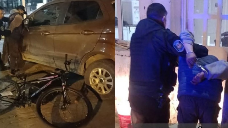 Un hombre rompió un vidrio para robarse una bicicleta en Av. Roca y terminó detenido