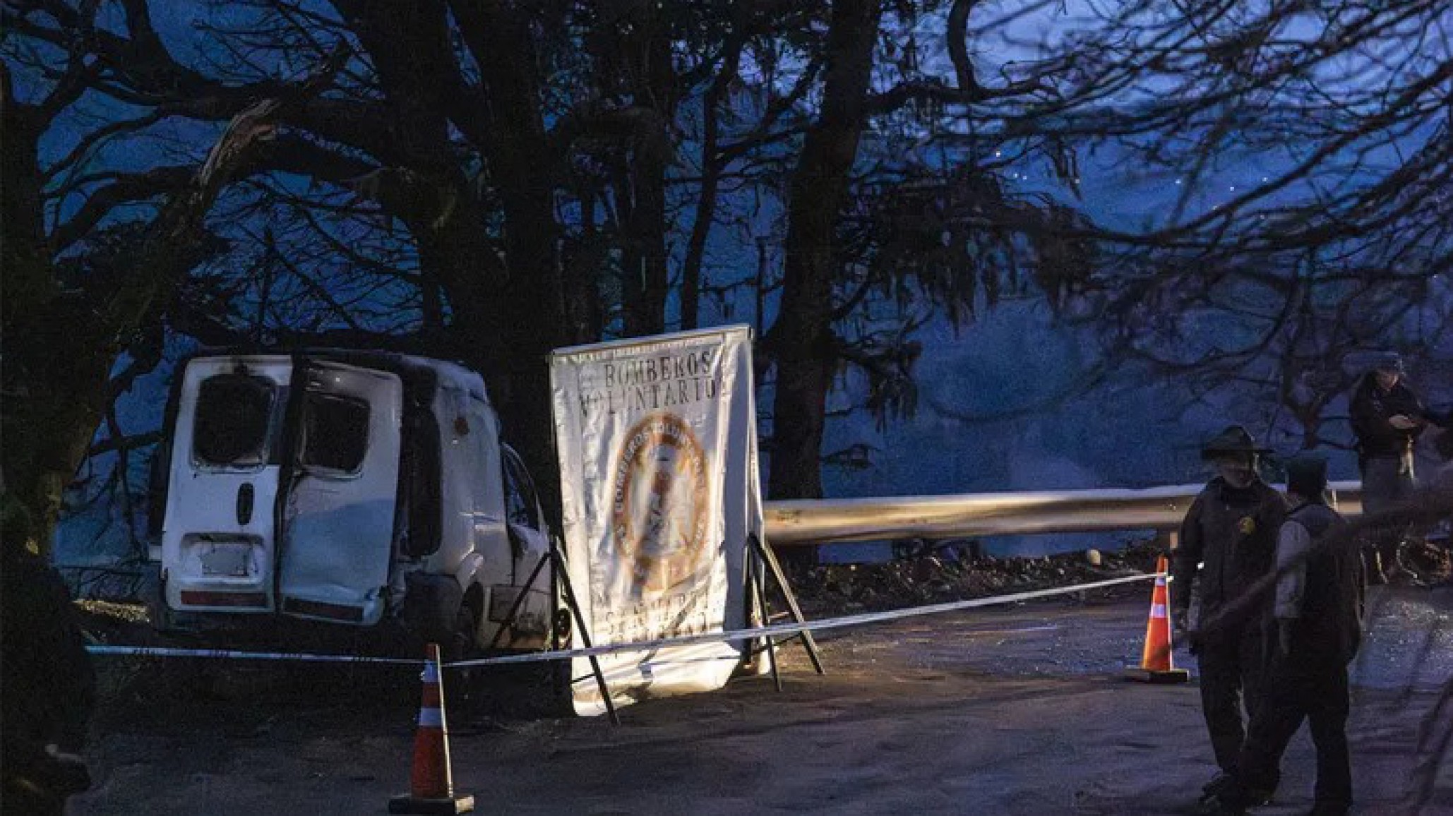 Encontraron un cuerpo calcinado dentro de una camioneta