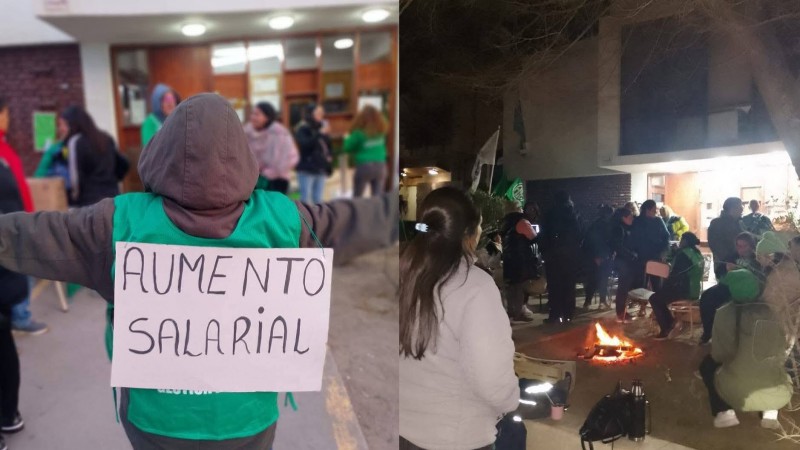 ATE mantiene el acampe en Comodoro y reclama paritarias: "La situación ya no da para más"