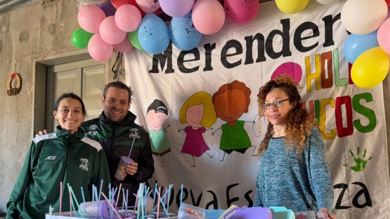 Gimnasia y Esgrima cerró agosto con donaciones en merenderos por el Día del Niño