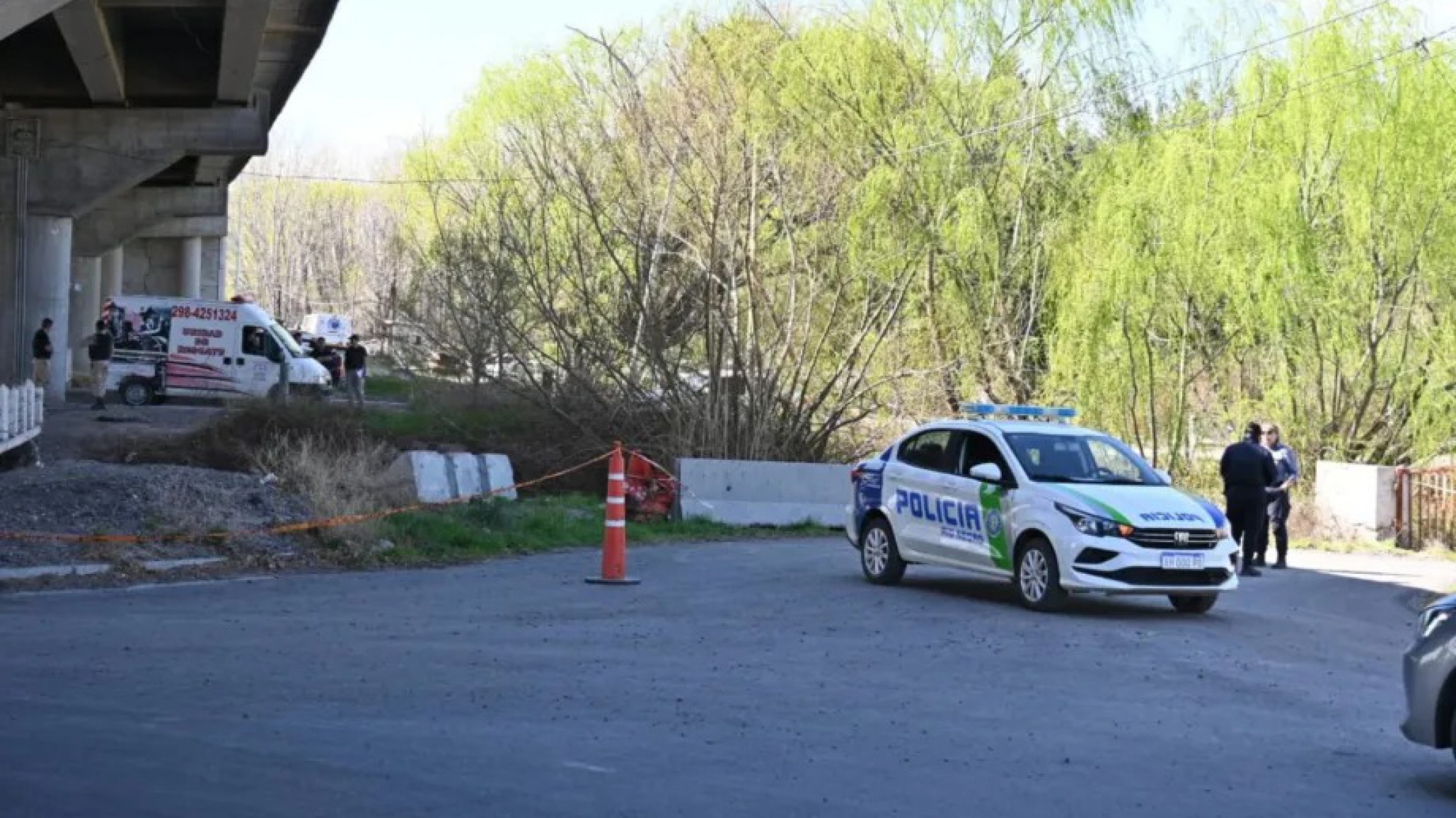 Horror: encontraron un cuerpo en un canal entre Huergo y Godoy