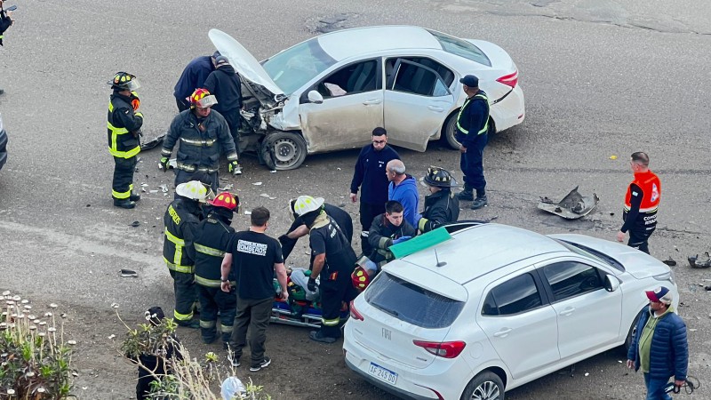 Grave accidente en el camino Roque González: La Unidad de Rescate trabajó en el lugar