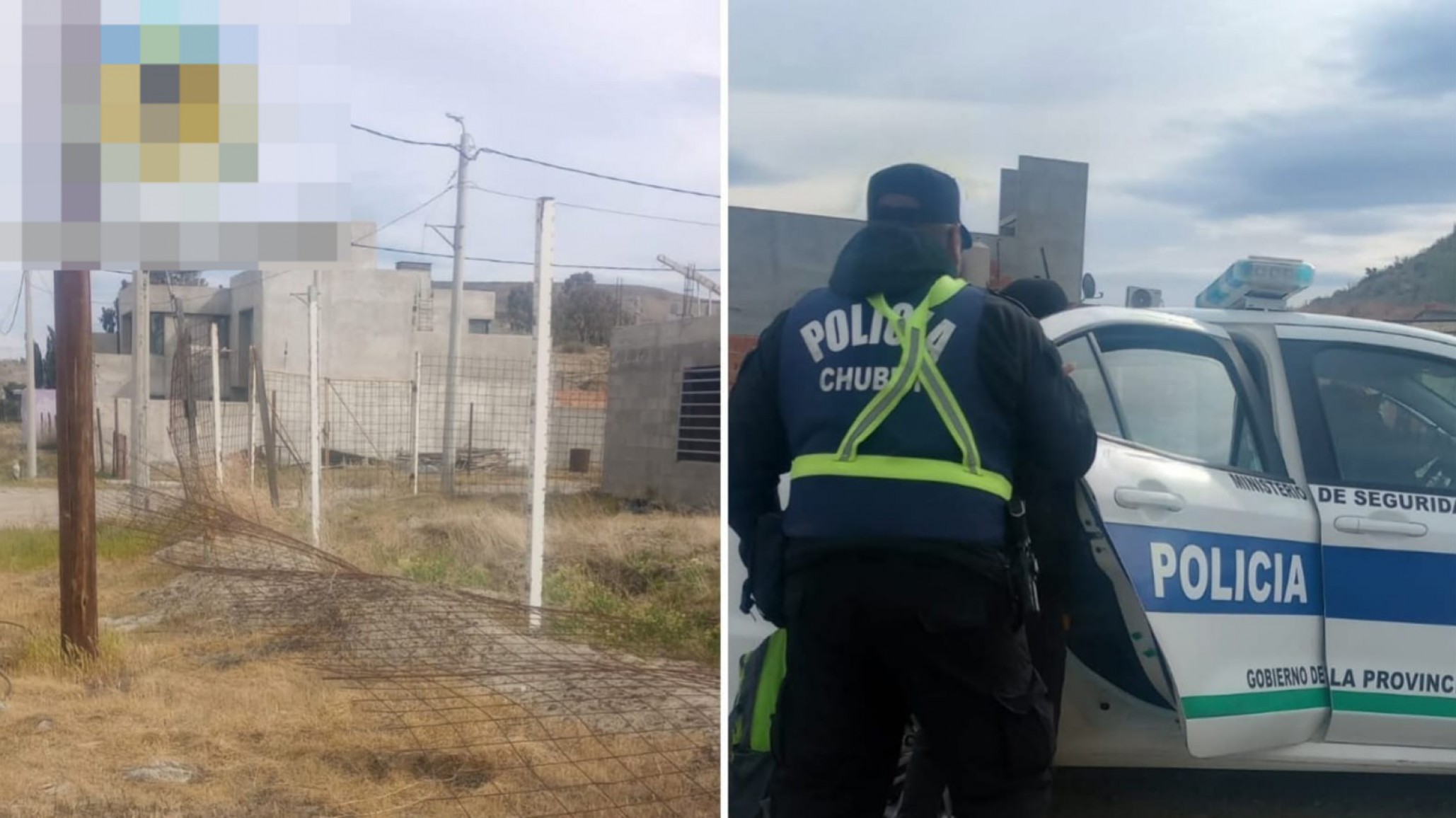 Detuvieron a un hombre mientras robaba mallas metálicas