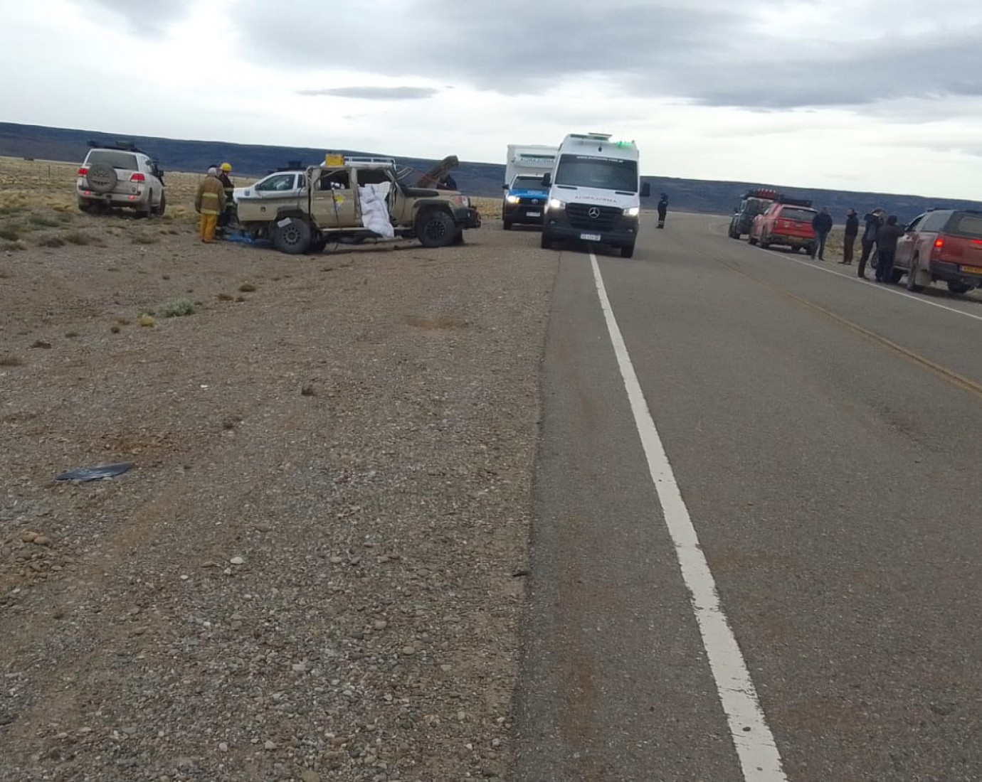 Fatal accidente en Ruta 40: murió un turista belga tras volcar la camioneta en que viajaba