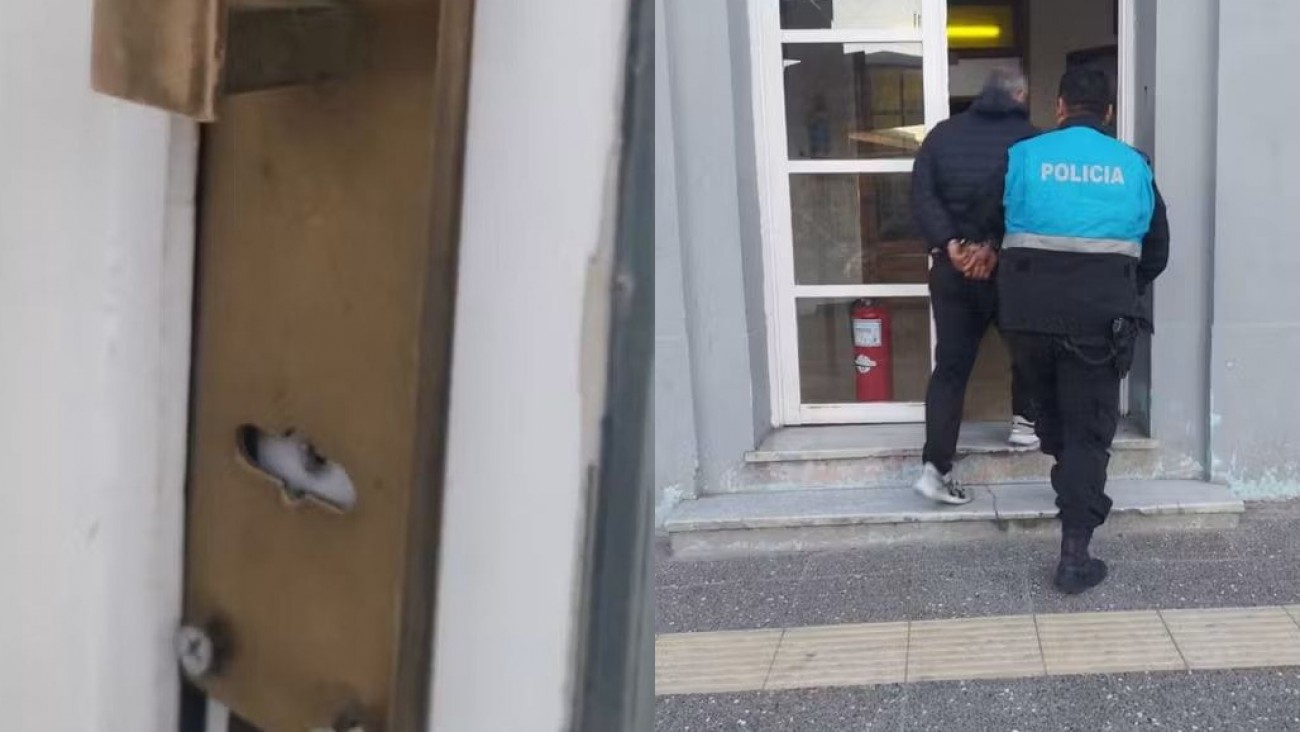 El "madrugador" fue capturado: intentó forzar un local en pleno centro de Comodoro
