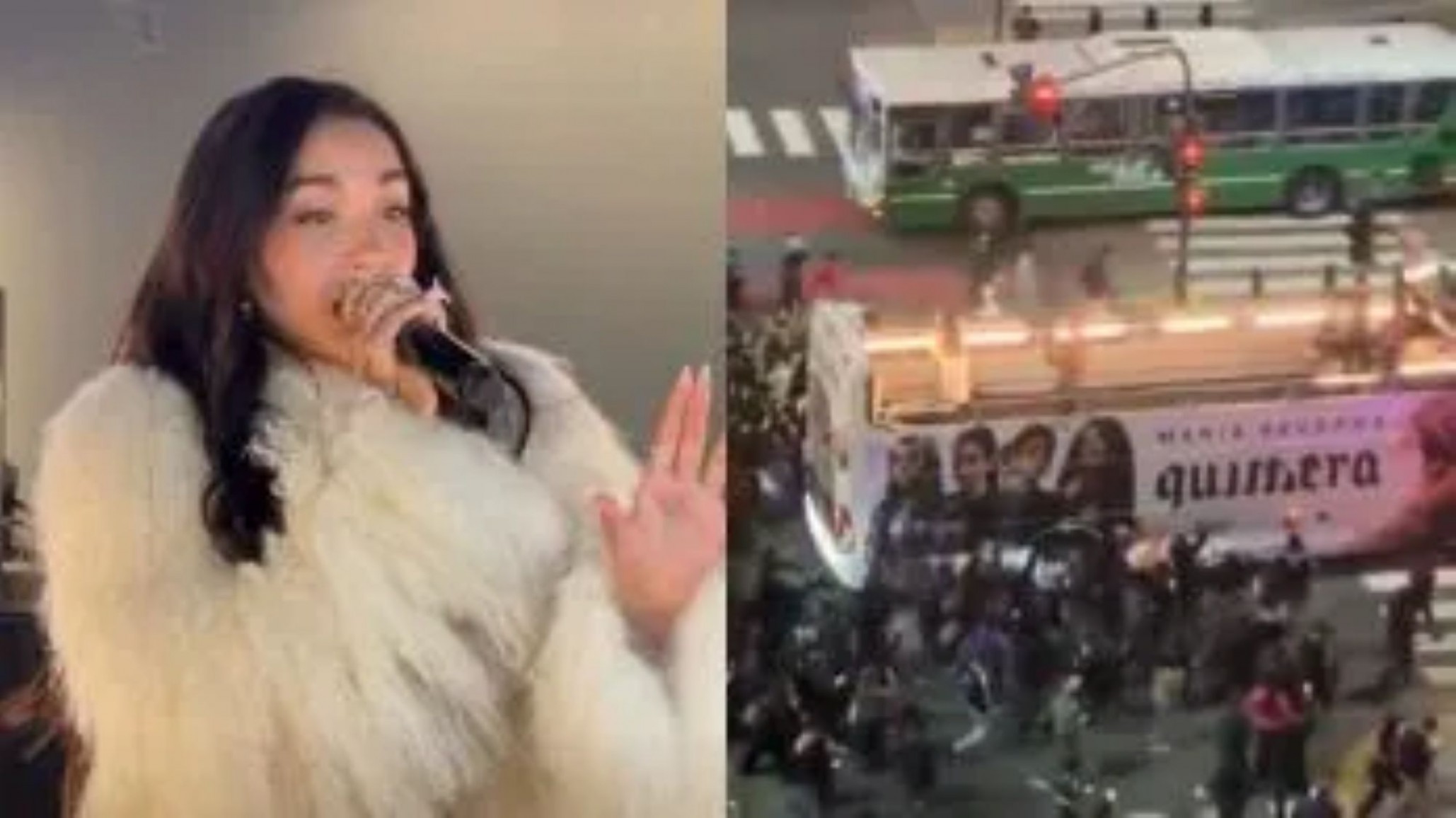 María Becerra lanzó "Quimera" con un show rodante por Buenos Aires