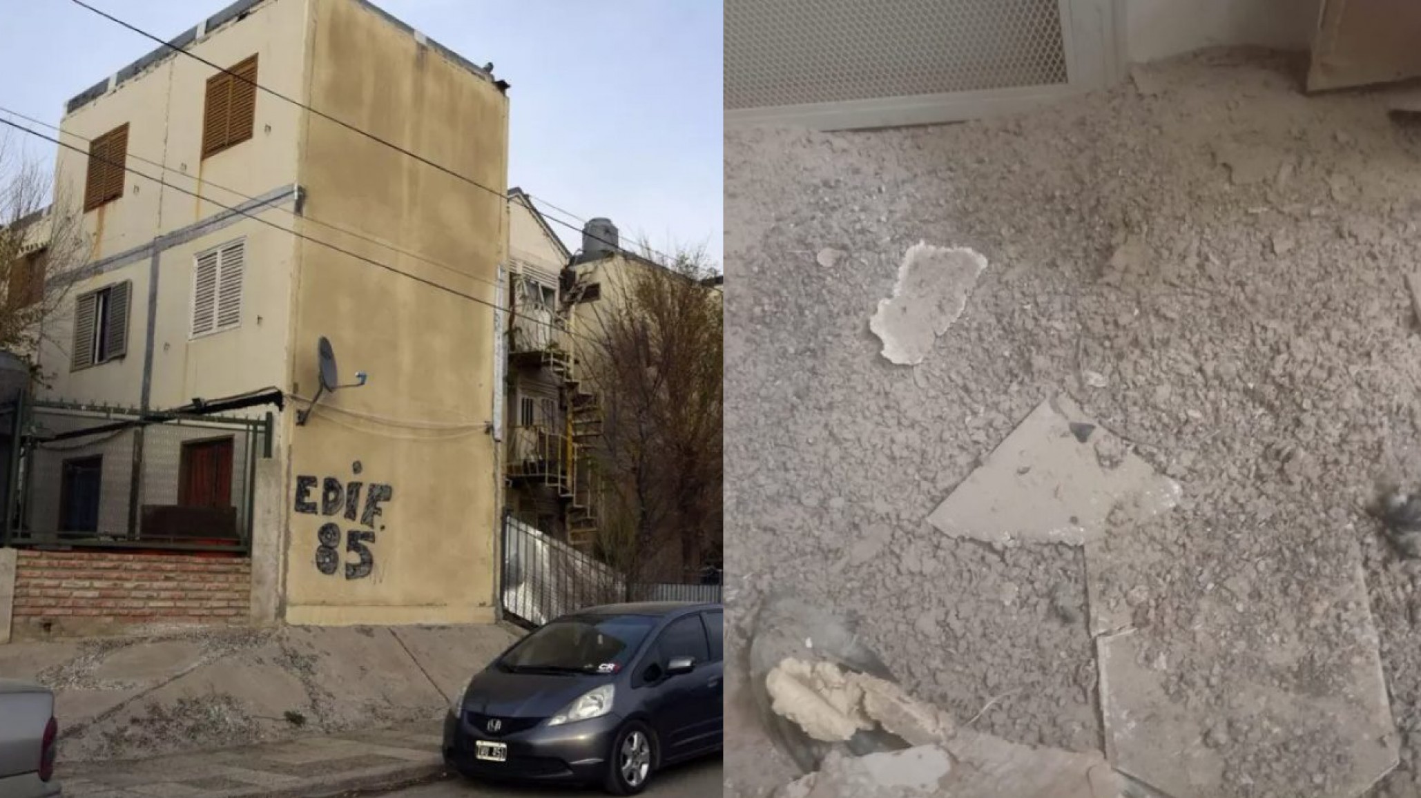 Comodoro: Un derrumbe en las 1008 Viviendas atrapó a vecinos bajo los escombros