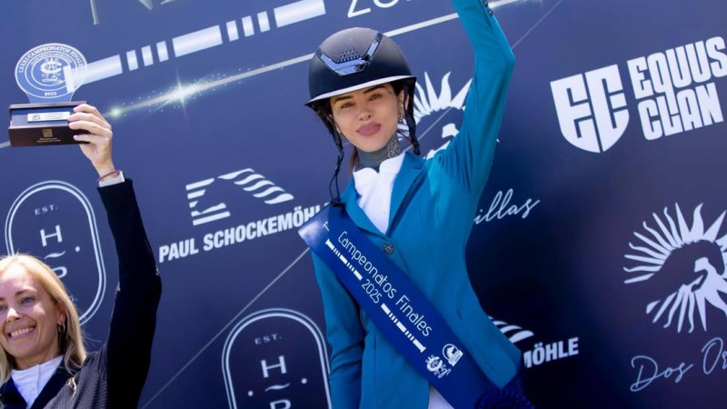 Cande Tinelli se consagró campeona nacional de equitación: "el premio que compró mi viejo"
