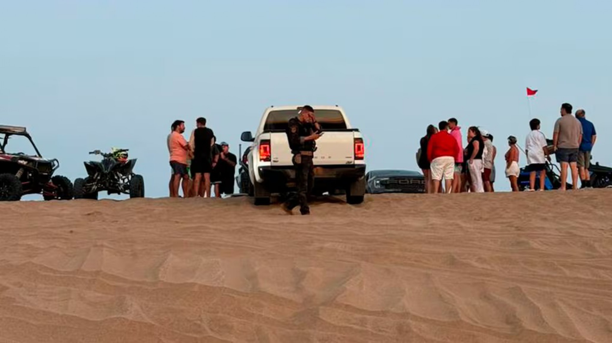 Pinamar: un nene de 8 años está grave tras un choque entre una camioneta y dos UTV