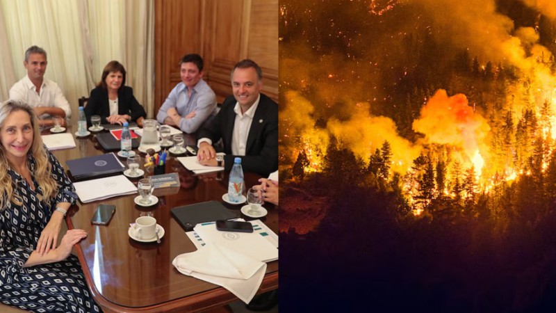 Incendios en el Sur: Chubut recibe $4.000 millones y Nación declarará la Emergencia Ígnea