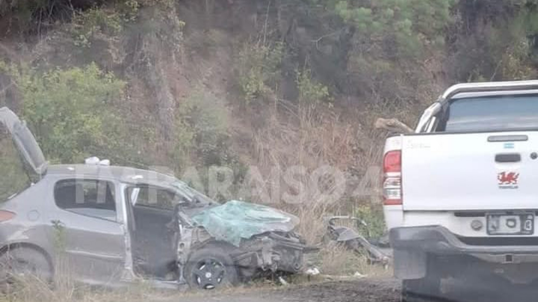 Impactante choque frontal en la Ruta 40: varios heridos