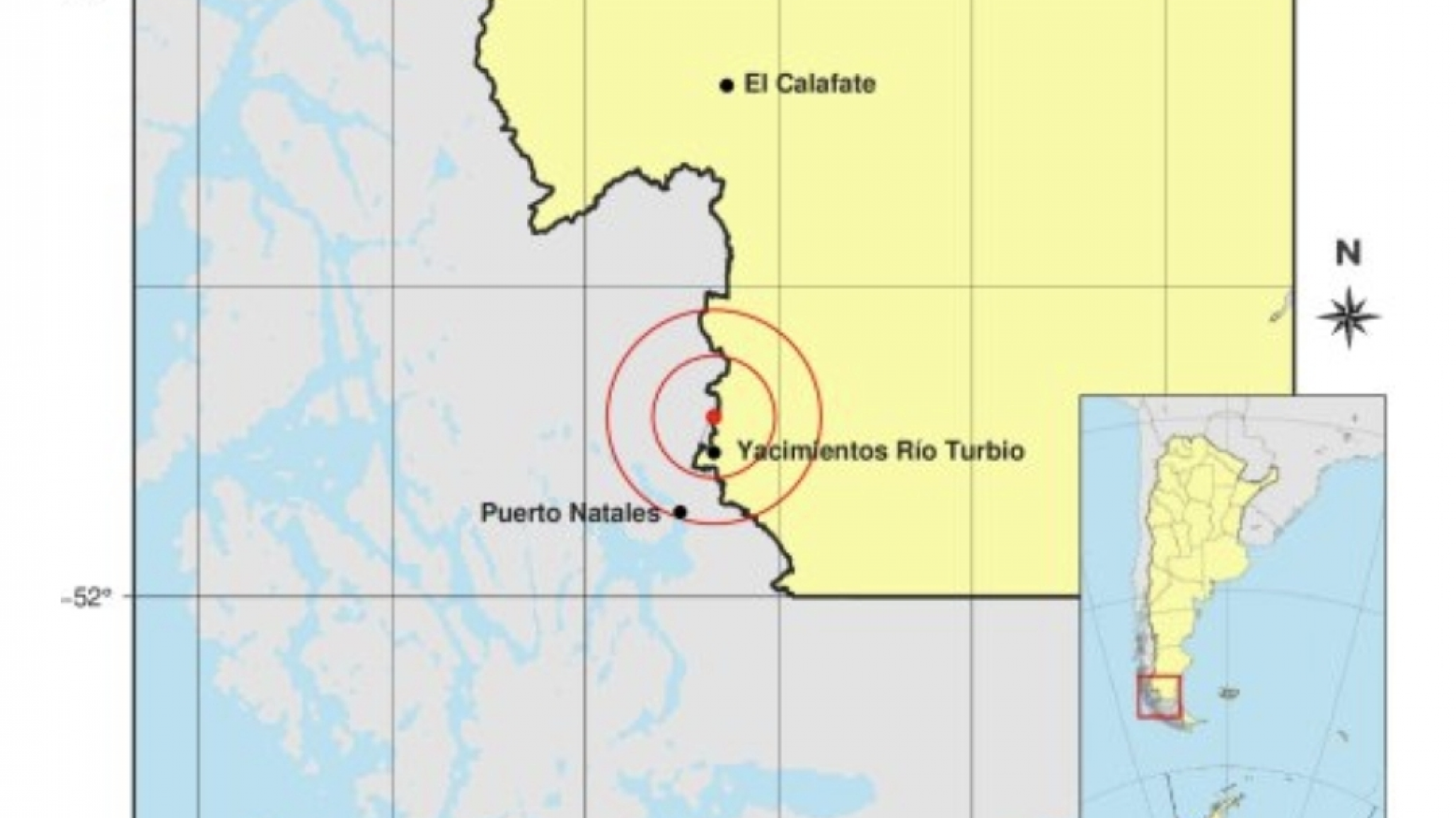 Un sismo de 4,5 grados en el sur de Chile se sintió en Santa Cruz