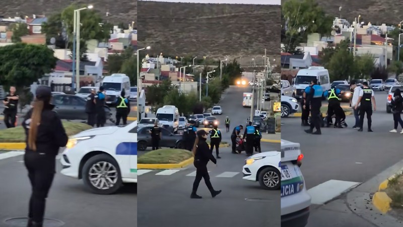 Rada Tilly: motociclista herido tras chocar con un automóvil