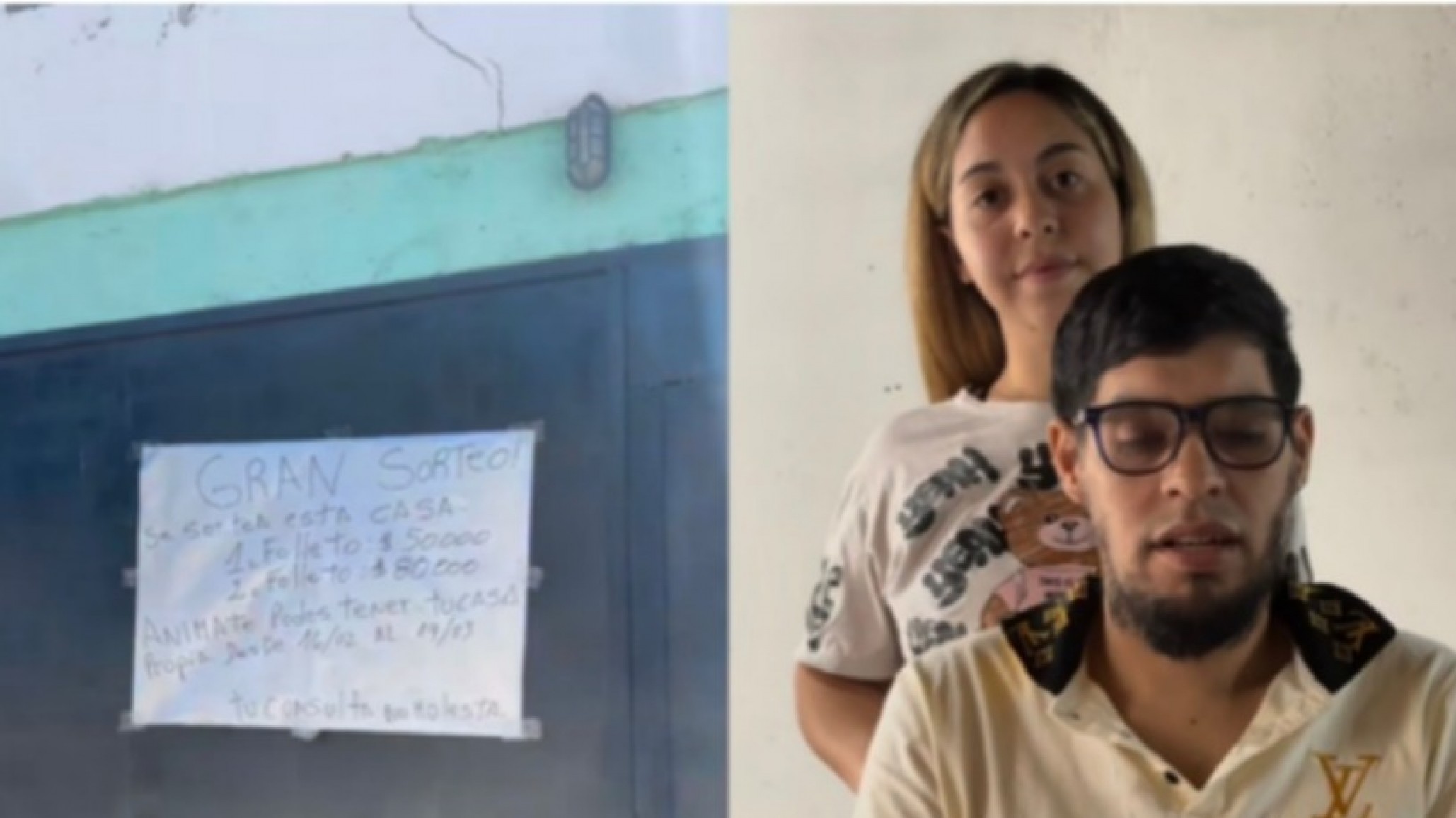 Sin trabajo, rifan su casa en San Cayetano para poder volver a empezar