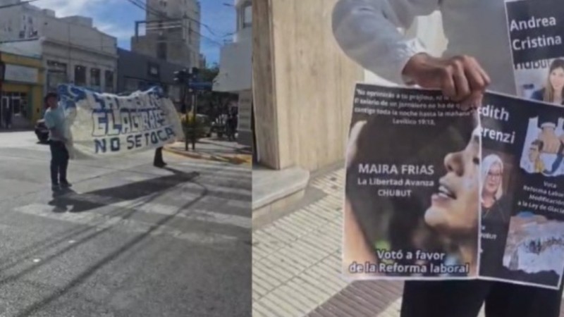 Protesta en Comodoro contra la reforma de la Ley de Glaciares: "El agua es vida y no se negocia"