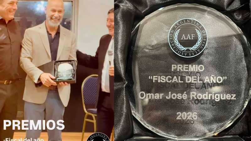 El fiscal jefe de Trelew fue reconocido como Fiscal del Año 2026 en Buenos Aires