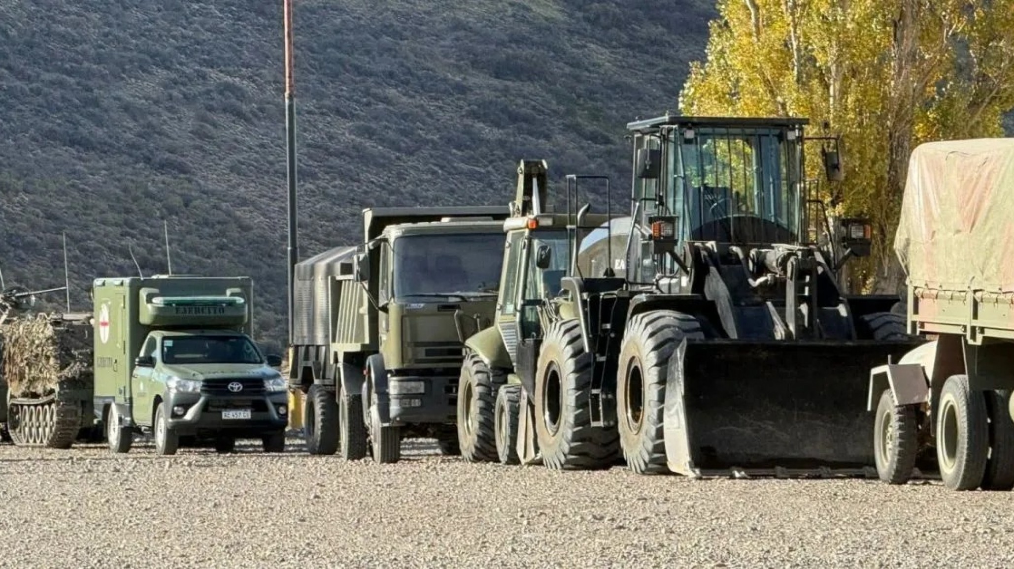 Ejercicio Kekén en Comodoro: despliegue militar con blindados, tanques y tropas en toda la región