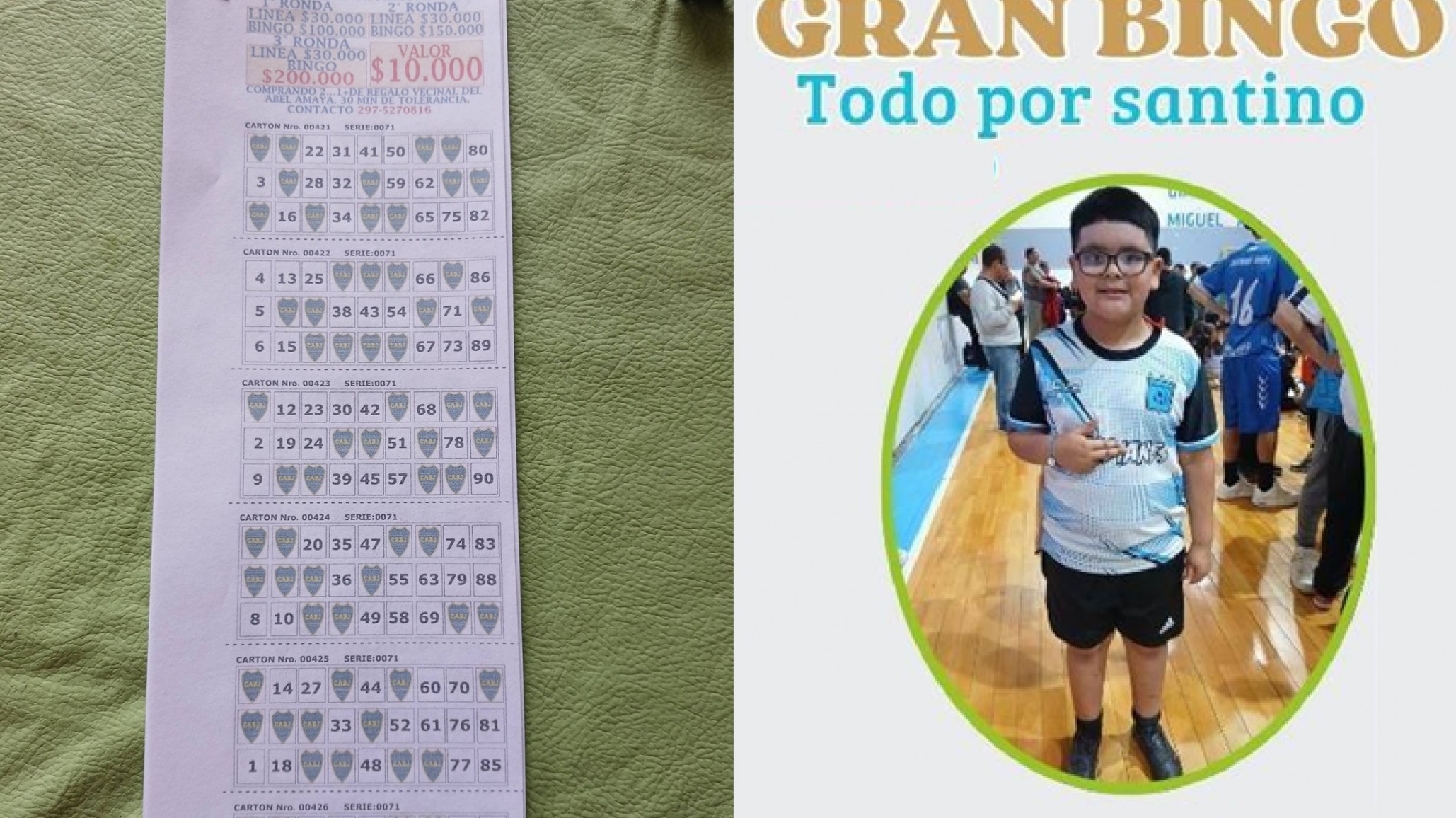 Solidaridad por Santino: organizan un gran bingo para costear tratamientos que su obra social no cubre