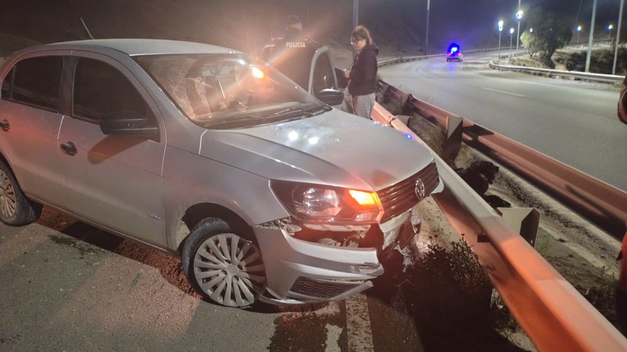 Comodoro Rivadavia: la chocaron en la Ruta 3 y terminó despistando, el otro conductor se fugó