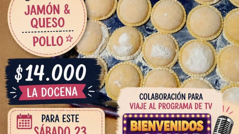 La cantante local Lily Delgado vende sorrentinos para poder viajar al programa "Bienvenidos a ganar"
