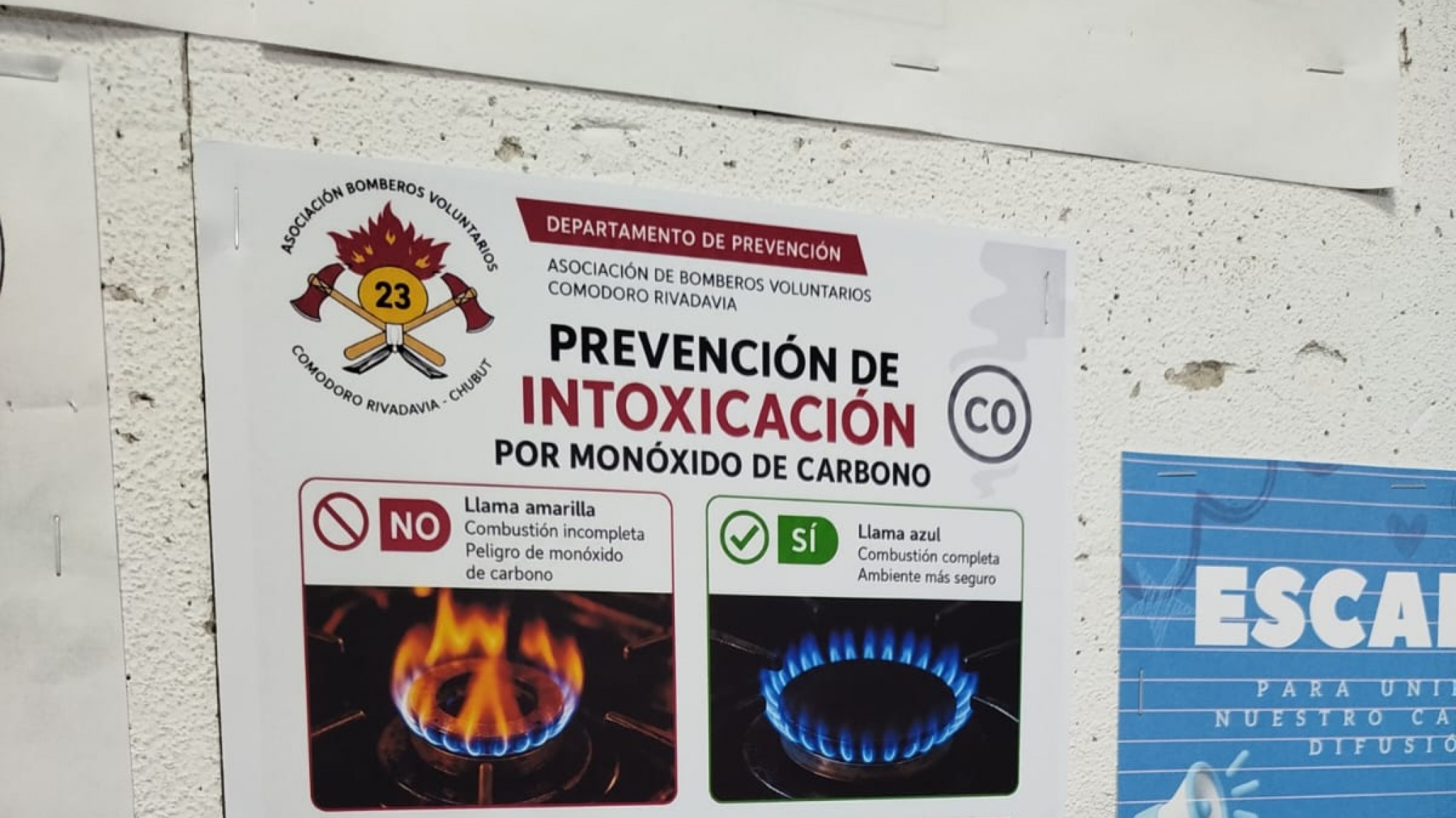 Bomberos Voluntarios llevan adelante una campaña de prevención en escuelas de Comodoro