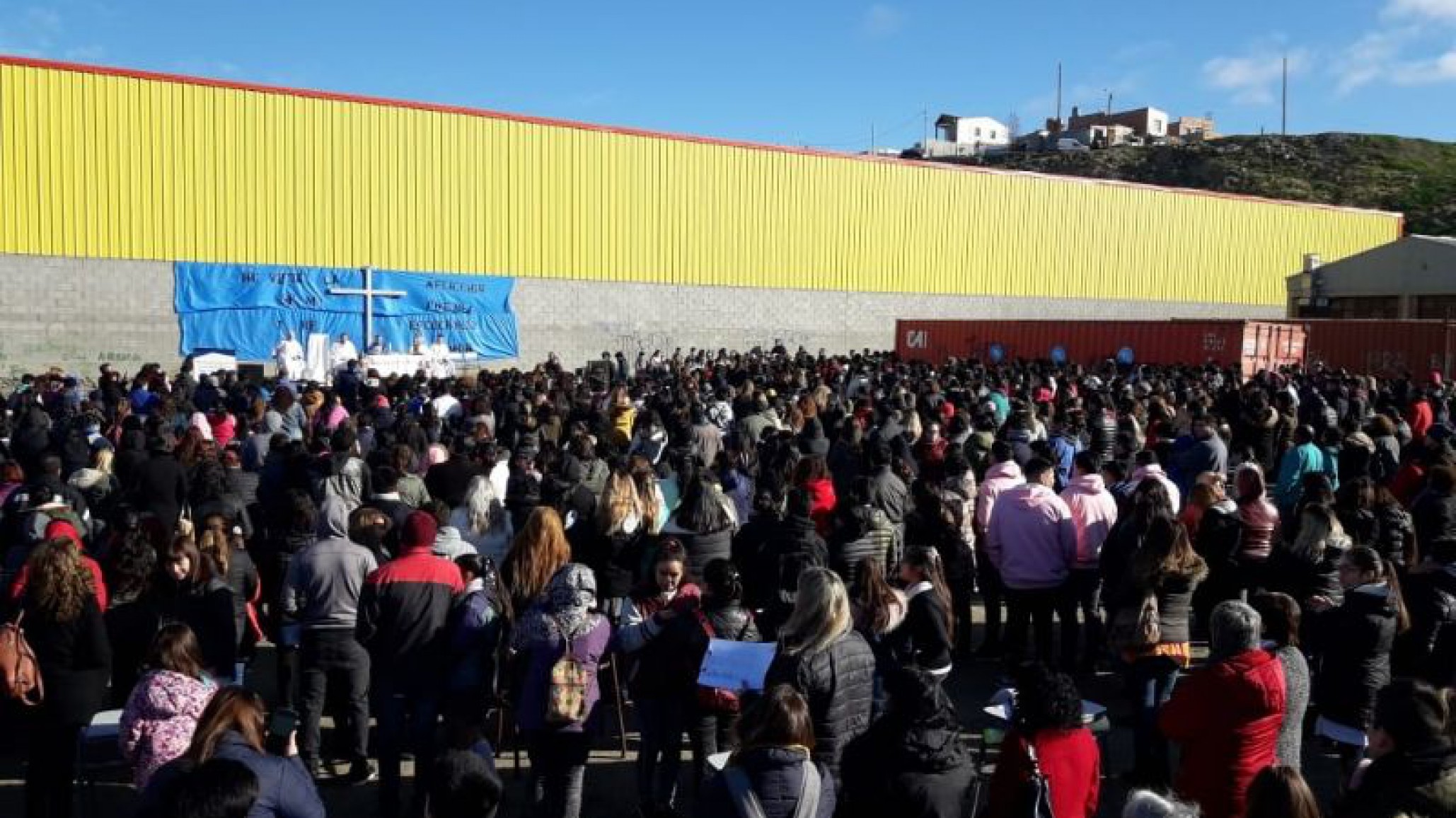 Cientos de personas en la misa en San José Obrero, se pidió por los estatales